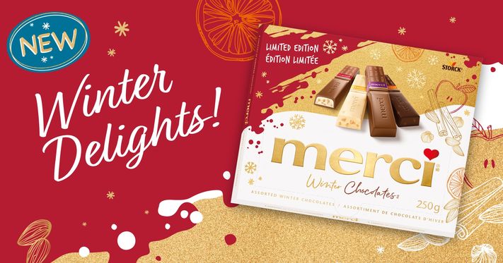 merci Winter Chocolates - the delicious, end of year thank you!
